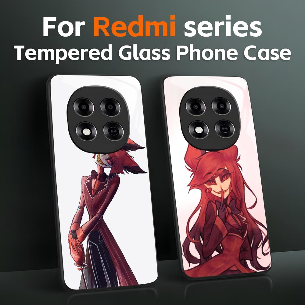 Pc Case Tempered Glass - A-Hazbin h-Hotel-Alastor Phone Case Tempered Glass