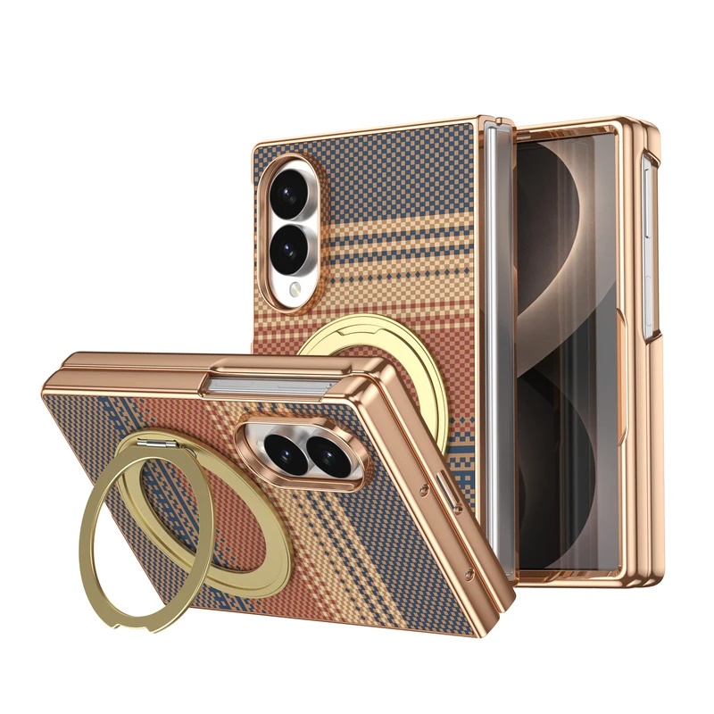 Pc Case Tempered Glass - 360 Rotating Magnetic Stand Leather Case