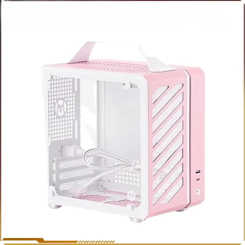 Pc Case Tempered Glass - C24 Sugar Cube Air&TypeC Version Portable
