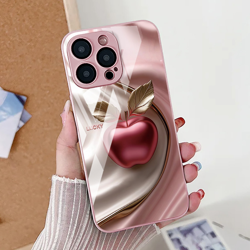 Pc Case Tempered Glass - Tempered Glass Phone Case For iPhone