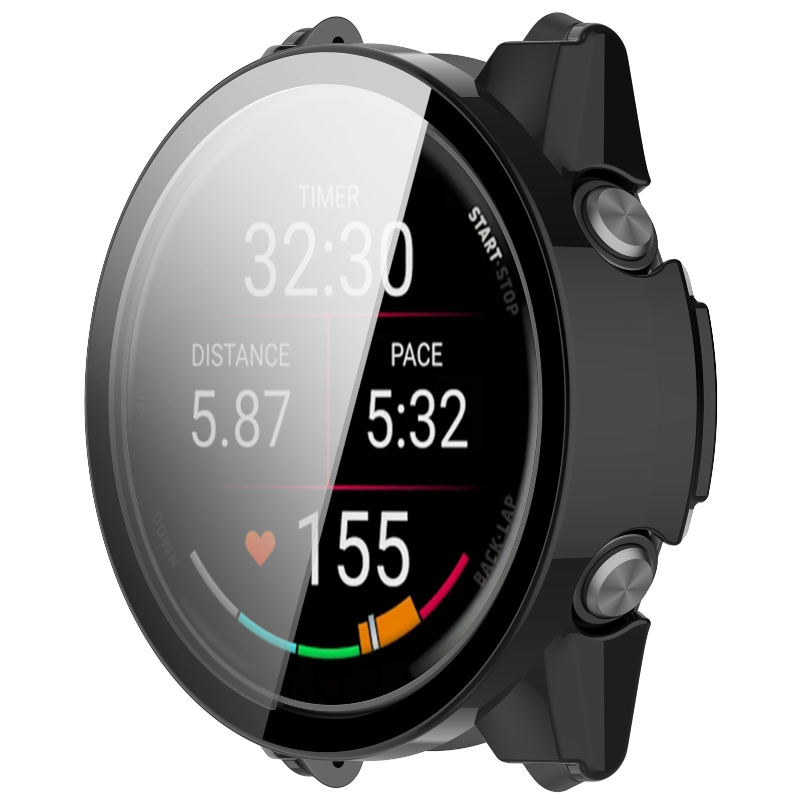 Pc Case Tempered Glass - WANLONFENG For Garmin Forerunner 570 42mm