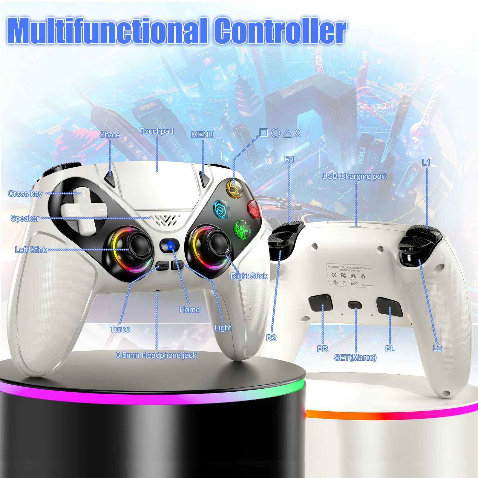 Wireless Controller Gamepad Fo - đánh giá và giá Pc Gaming Ps5