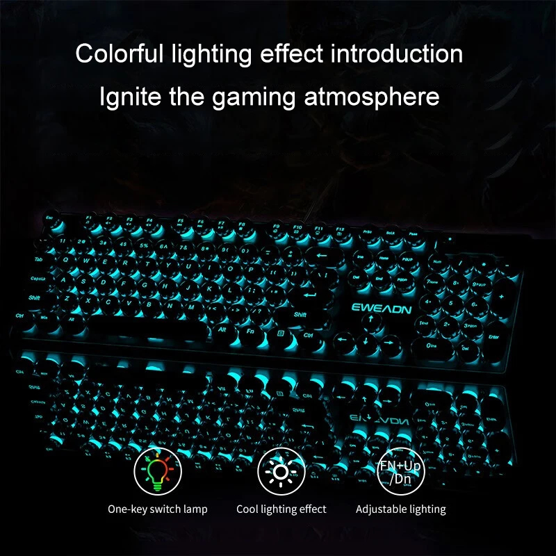 Retro Punk Mechanical Feel Key - đánh giá và giá Pc Gaming Keyboards