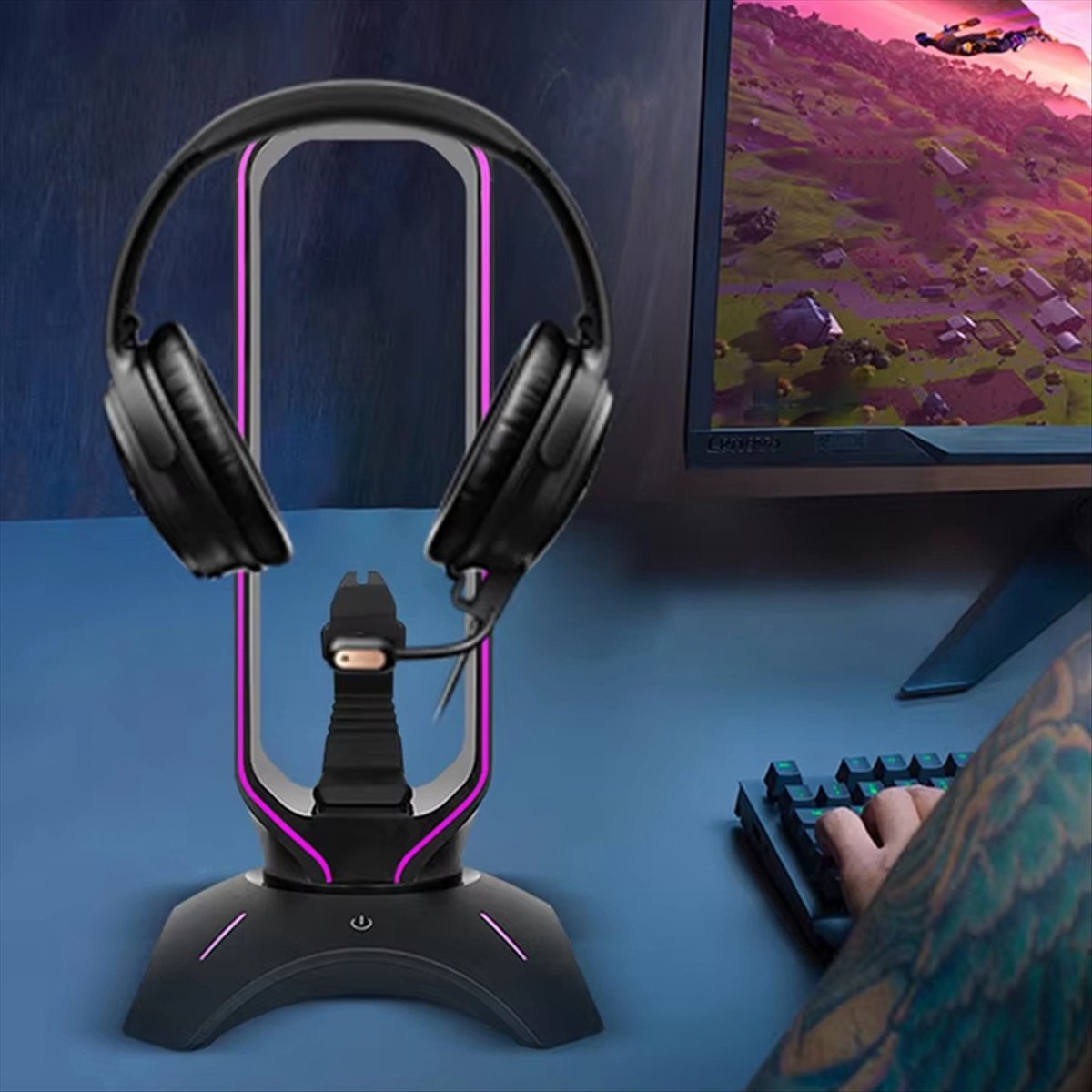 Stable- RGB Gaming Headphone S - đánh giá và giá Mouse Bungee Holder