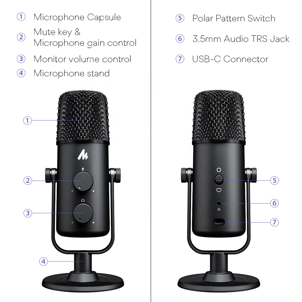 MAONO USB to Type C PC Studio  - đánh giá và giá Pc Gaming Game