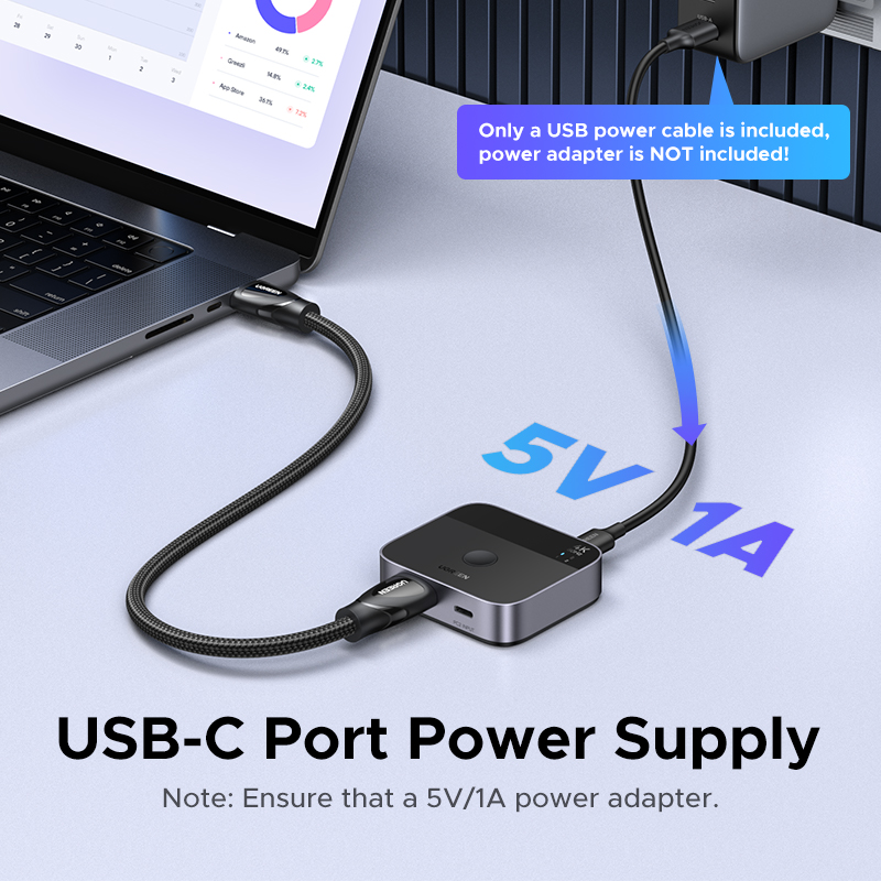 UGREEN HDMI USB C Switch 2 in  - đánh giá và giá Pc Gaming Ps5