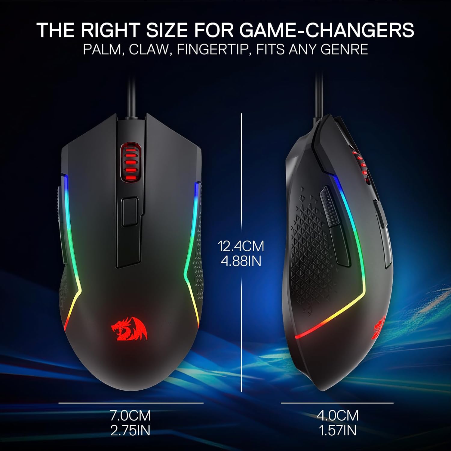 Redragon M616 RGB Gaming 10000 - đánh giá và giá Mouse Bungee Holder