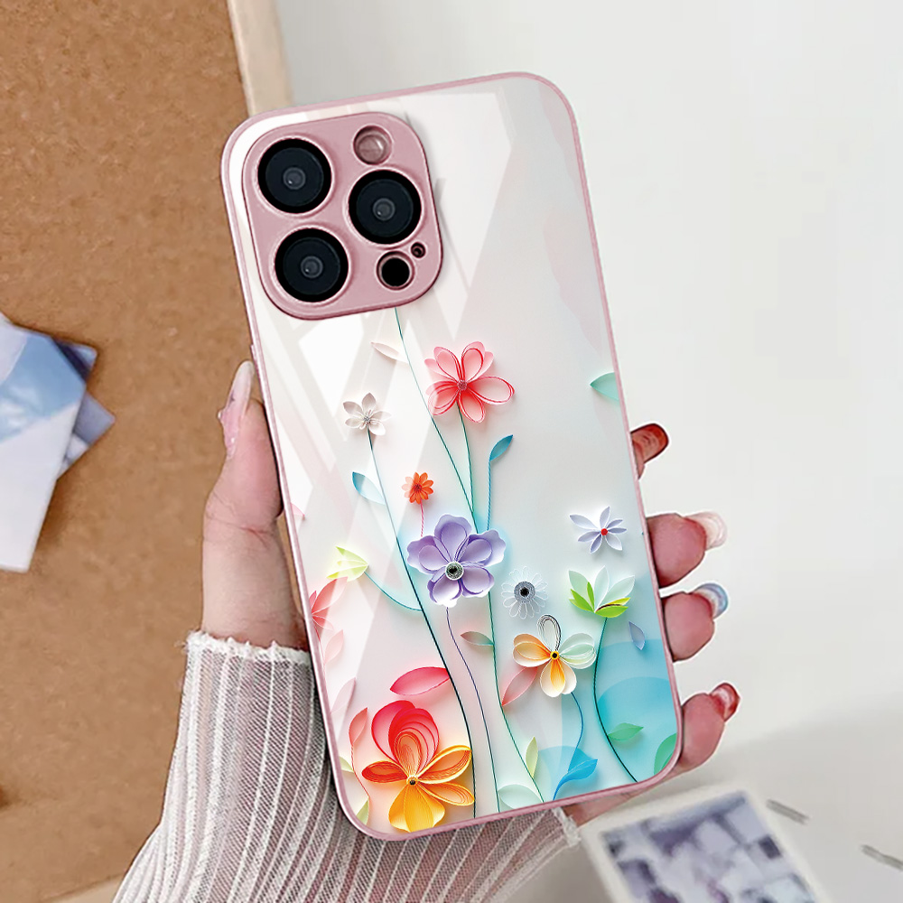 Lotus Flower Phone Case For iP - đánh giá và giá Pc Case Tempered Glass