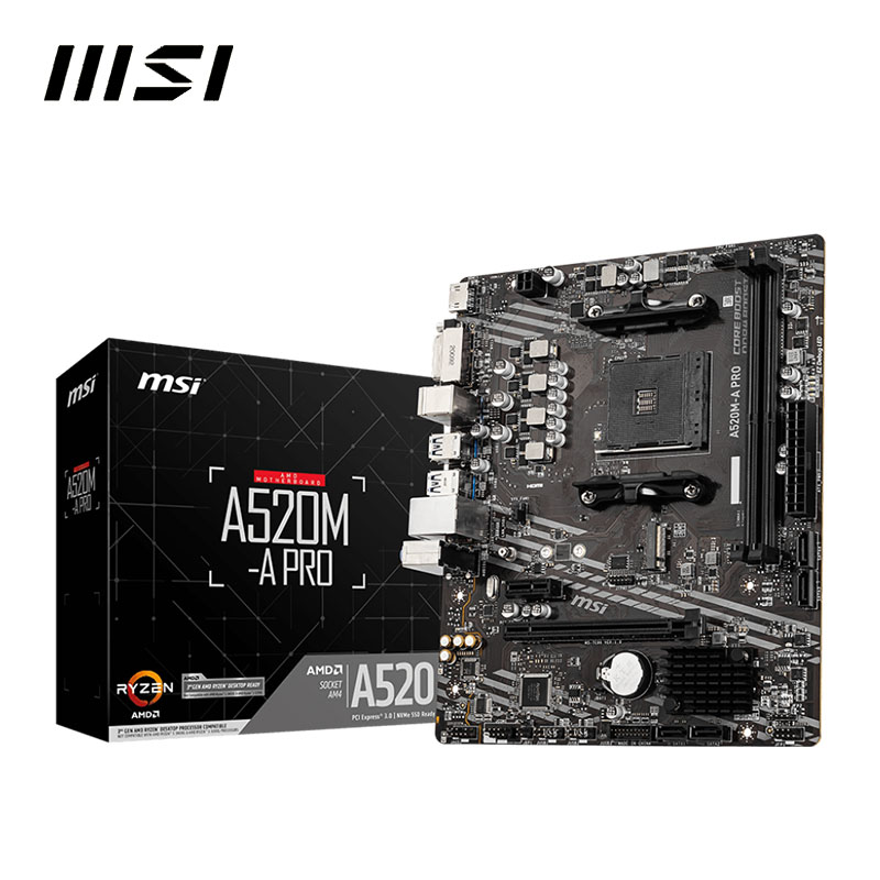 MSI A520M A PRO + AMD Ryzen 3  - đánh giá và giá Pc Gaming Xeon