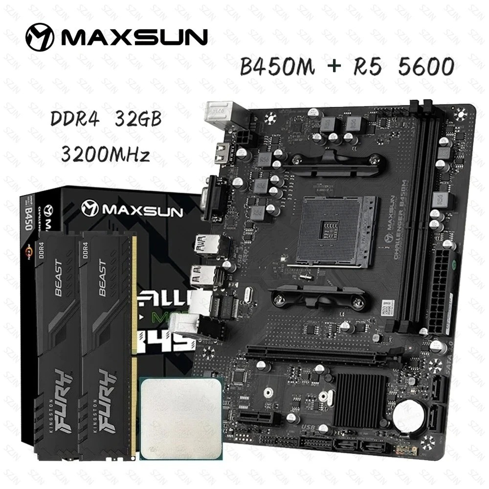 Maxsun B450 Motherboard + AMD  - đánh giá và giá Pc Gaming Xeon